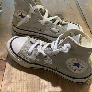 Grey Converse high tops. Size 11